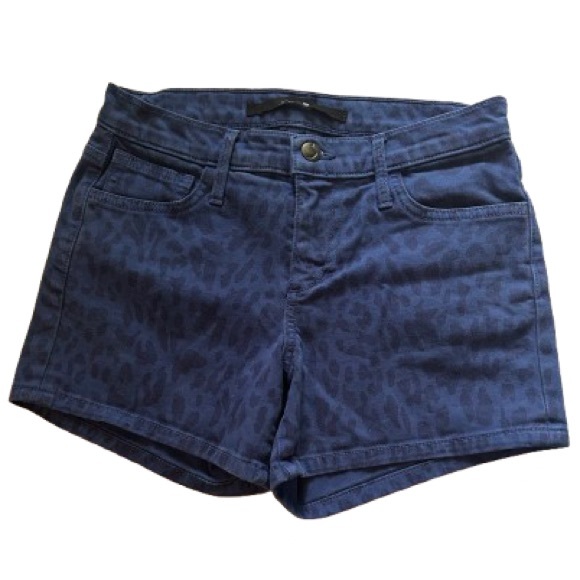Joe’s Jeans Blue Leopard Print Shorts - Picture 1 of 4